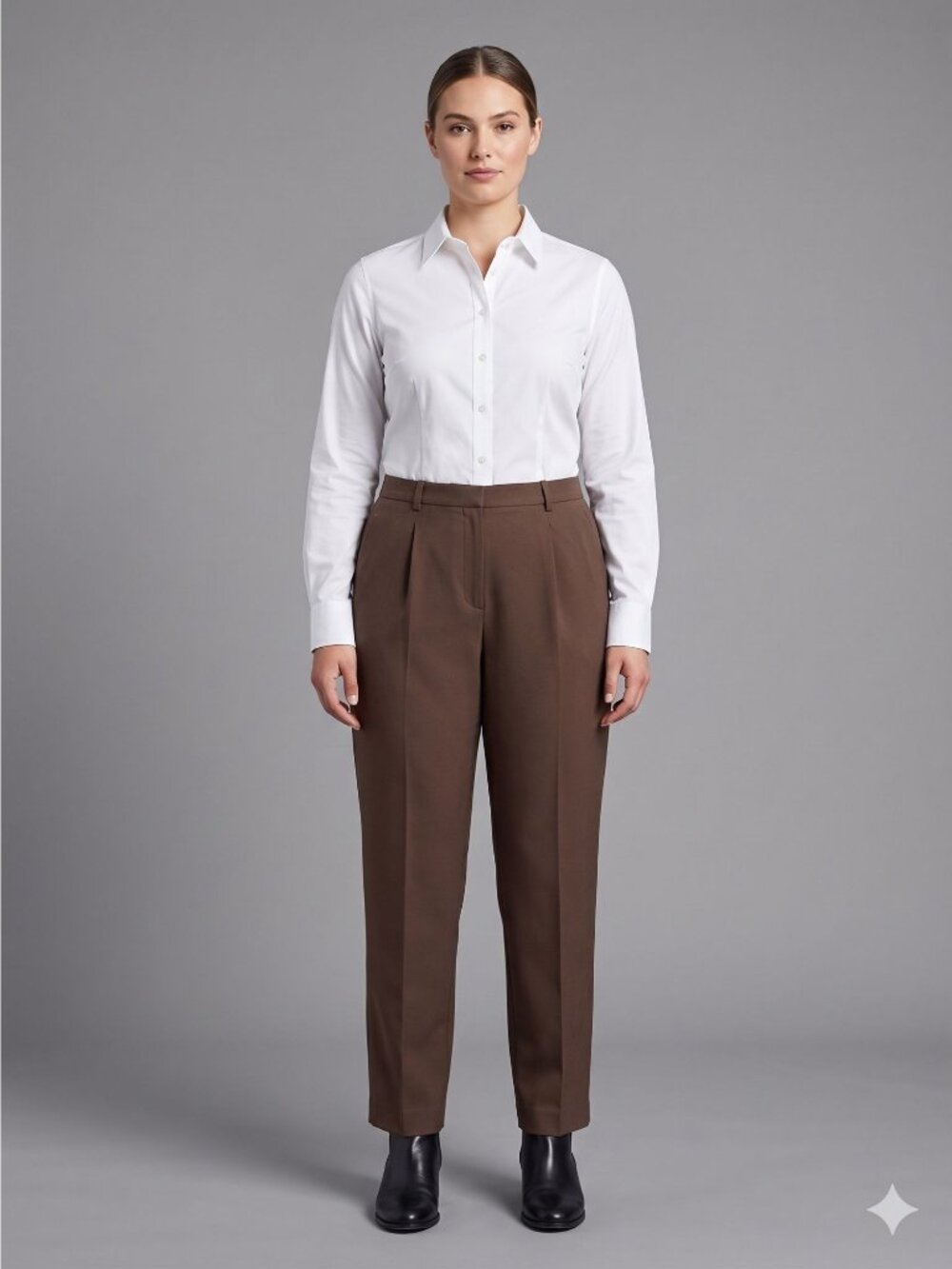 White Stag Brown Straight Leg Dress Pants Size 12 Lagenlook Preppy - Picture 11 of 13